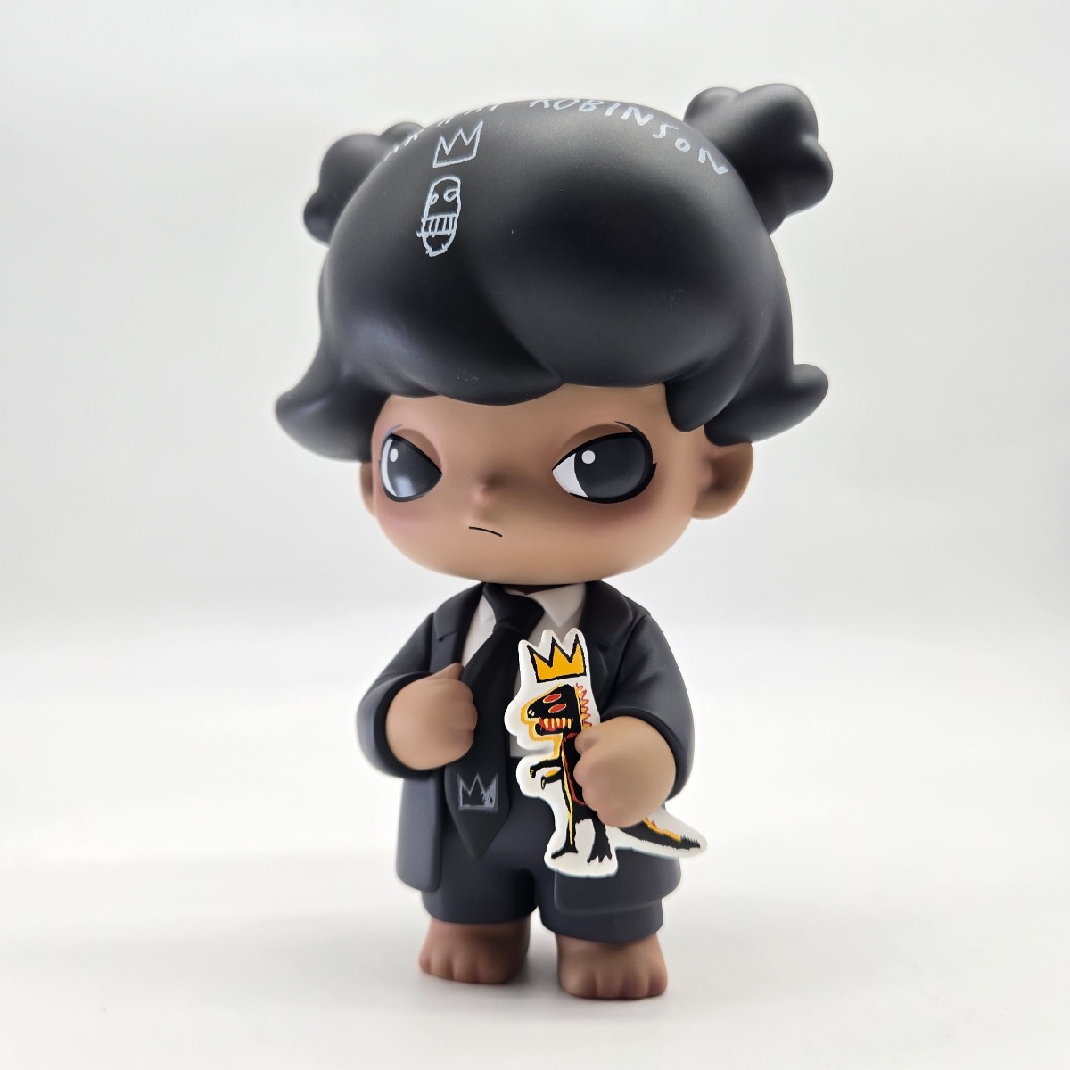 POP MART DIMOO x Jean-Michel Basquiat 002 Double-Signed by Ayan Deng Dimoo Dimoo X Jean Michel Basquiat Ayan Deng Signed Limited Edition GREI Certificate GRA000124959201
