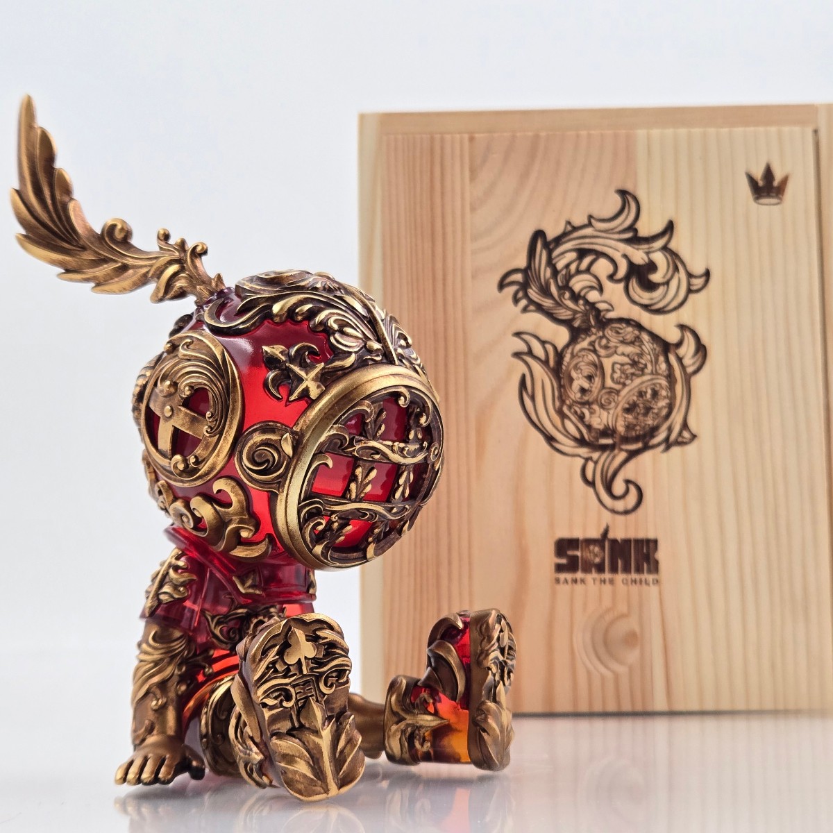 SANK TOYS Sank the Child Good Night Series Nostalgia Ruby Signed & Sketched by Shaun Guo Sank the Child Good Night Shaun Guo Signed Limited Edition Remarque Numbered GREI Certificate GRA000123857312