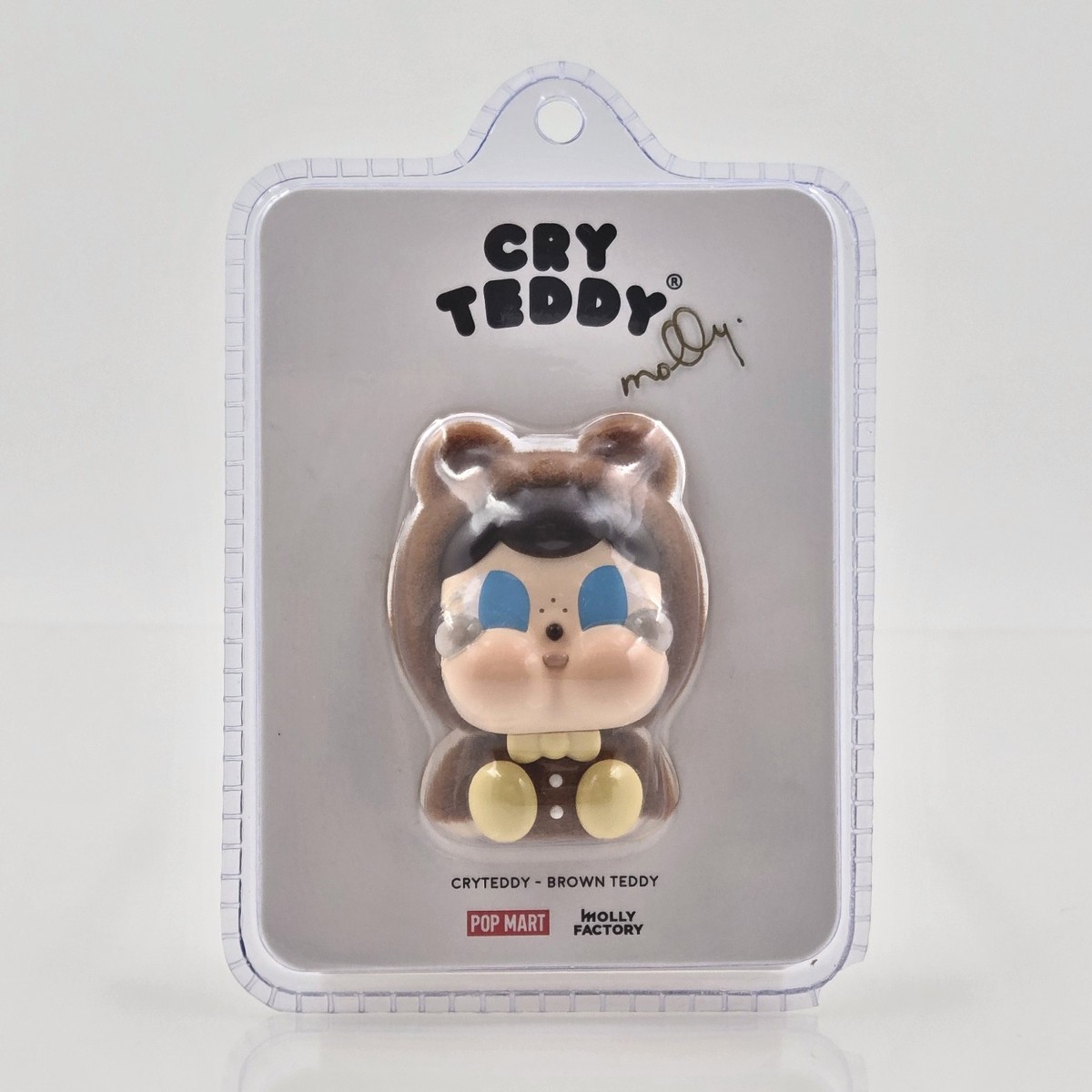 POP MART x Molly Factory CRYBABY CryTeddy Brown Teddy Blister Pack – Signed by Molly CRYBABY CryTeddy Molly Yllom Signed Limited Edition GREI Certificate GRA000196435849