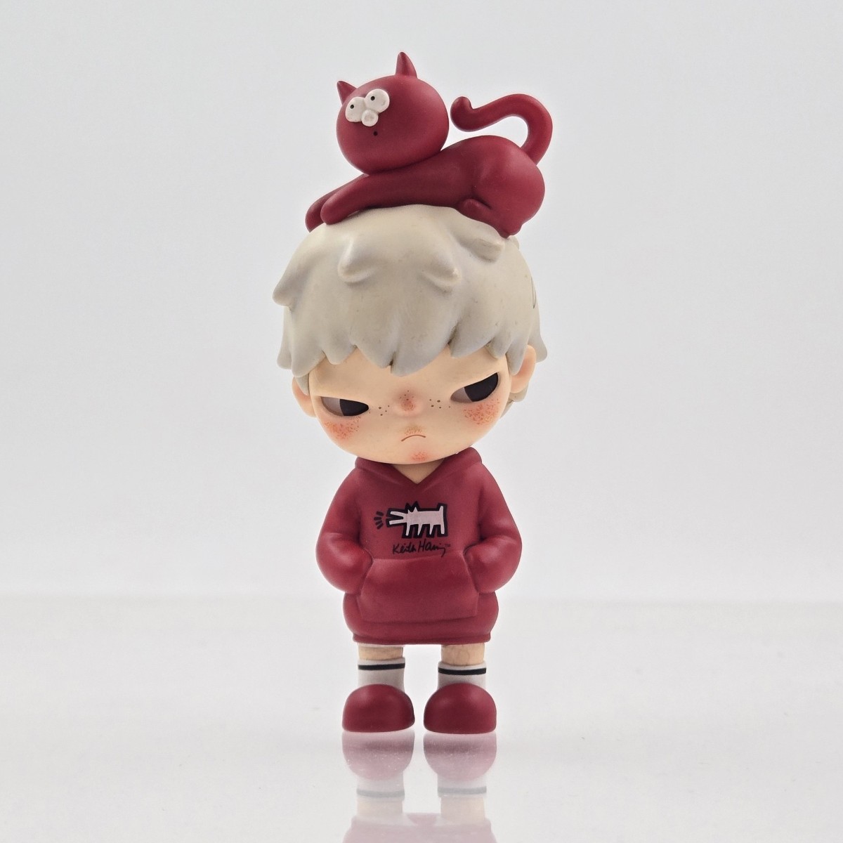 Hirono × Keith Haring Blister Pack Figure Signed by Artist Lang